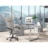 Kancelářské křeslo světle šedá látka synchronní mechanismus AKZ194SS