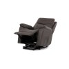 Křeslo polohovací eletrické 3 motory hnědá látka AKR154H