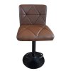 Barová židle ekokůže hnědá černá TBZ109H