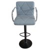 Barová židle ekokůže šedá černá TBZ110S