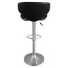 Barová židle černá chrom TBZ111C