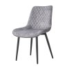 Jídelní židle světle šedá černá TJZ116SS