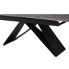 Jídelní rozkládací stůl beton černá 160-200x90 TJS113S