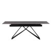 Jídelní rozkládací stůl beton černá 160-200x90 TJS113S