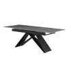 Jídelní rozkládací stůl beton černá 160-200x90 TJS113S