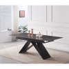 Jídelní rozkládací stůl beton černá 160-200x90 TJS113S