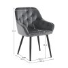 Designové křeslo šedá Velvet látka TJZ107S