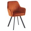 Designové křeslo terakota Velvet látka TJZ103O