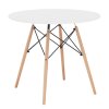 Jídelní stůl bílá buk průměr 80 TJS105B80