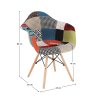 Křeslo patchwork buk TJZ118PW