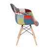 Křeslo patchwork buk TJZ118PW