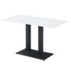 Jídelní bistro stůl bílá černá 120x60 TJS106B120
