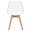 Židle transparentní akryl ekokůže buk TJZ123B