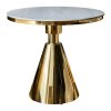 Jídelní stůl zlatá bílý mramor TJS110ZA