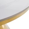 Jídelní stůl zlatá bílý mramor TJS110ZA