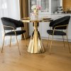Jídelní stůl zlatá bílý mramor TJS110ZA