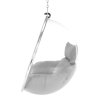 Závěsné křeslo, transparentní/stříbrná/šedá, BUBBLE NEW TYP 1