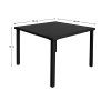 Zahradní stůl černá 90x90 TZS102C