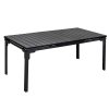 Zahradní rozkládací stůl černá 180-240x90 TZS104C