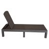Zahradní polohovací lehátko hnědá TZL101H