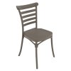 Venkovní židle šedohnědá taupe TZZ104S