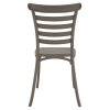 Venkovní židle šedohnědá taupe TZZ104S