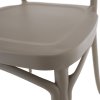 Venkovní židle šedohnědá taupe TZZ104S