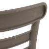 Venkovní židle šedohnědá taupe TZZ104S