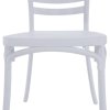 Venkovní židle bílá TZZ104B