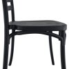 Venkovní židle černá TZZ104C