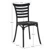 Venkovní židle černá TZZ104C