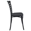 Venkovní židle černá TZZ104C