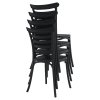 Venkovní židle černá TZZ104C