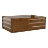 Vyvýšený záhon hnědý ocel TZT100H-4