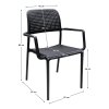 Venkovní židle černá TZZ101C