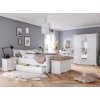 Belluno Elegante bílá postel 160 cm z masivu