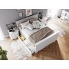 Belluno Elegante bílá postel 160 cm z masivu