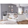 Belluno Elegante bílá postel 160 cm z masivu