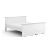 Belluno Elegante bílá postel 160 cm z masivu