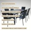 Zahradní set 150x90 pro 6 osob DT276 antracit