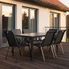Venkovní zahradní set 150x90 pro 6 osob DK304 antracit 4
