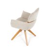 Židle jídelní béžová otočný vratný mechanismus AJZ210K