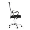 Kancelářská židle s podhlavníkem černý sedák šedá síťovina AKZ197S