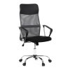 Kancelářská židle s podhlavníkem černý sedák šedá síťovina AKZ197S
