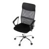 Kancelářská židle s podhlavníkem černý sedák šedá síťovina AKZ197S