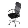 Kancelářská židle s podhlavníkem černý sedák šedá síťovina AKZ197S