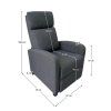 Relaxační polohovací křeslo šedé TKR102S