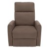 Relaxační otočné polohovací křeslo šedohnědá Taupe TKR114SH
