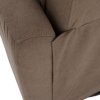 Relaxační otočné polohovací křeslo šedohnědá Taupe TKR114SH