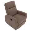 Relaxační otočné polohovací křeslo šedohnědá Taupe TKR114SH